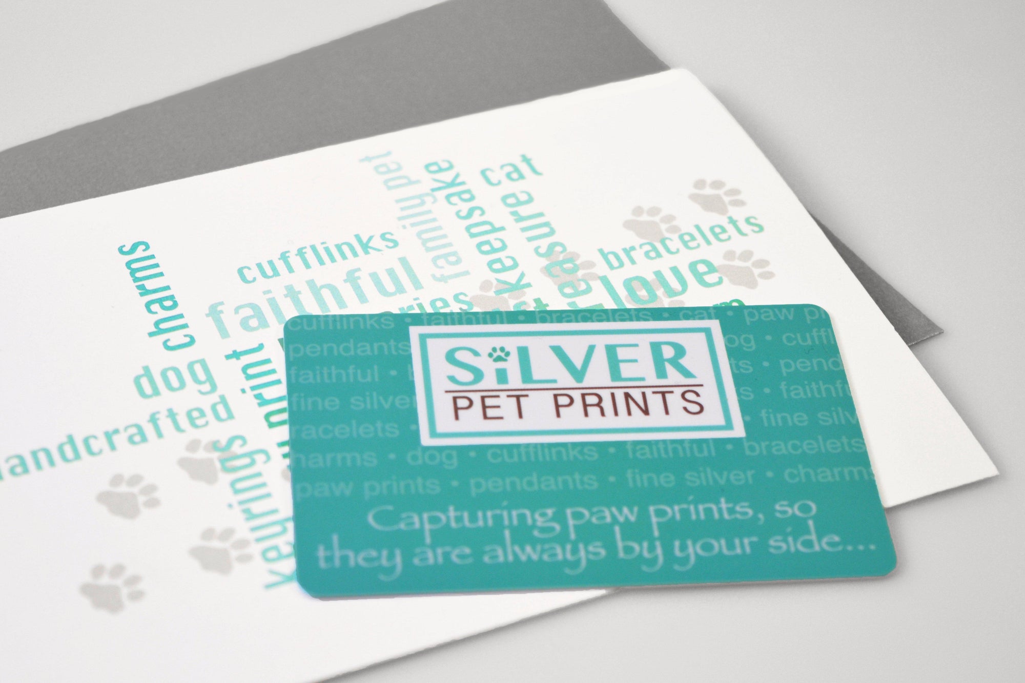 Paw Print Jewellery Gift Cards